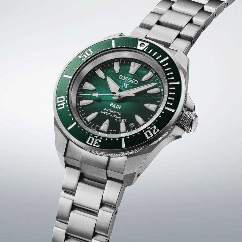 Seiko,Prospex 41.70mm,41.70mm,Stainless Steel,Green,Automatic,Day,Anti-magnetic,SRPL53