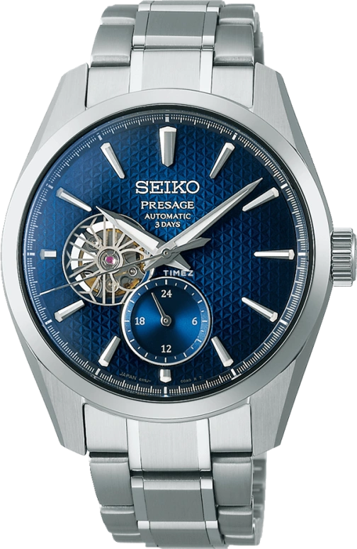 Seiko,Presage 40.20mm,40.20mm,Stainless Steel,Blue,Automatic,72hours,In-house Caliber,SPB417J1
