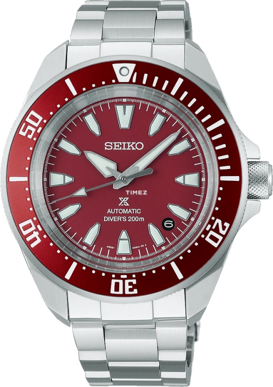 Seiko,Prospex Divers 41.70mm,41.70mm,Stainless Steel,Red,Automatic,Day,41hours,SRPL11