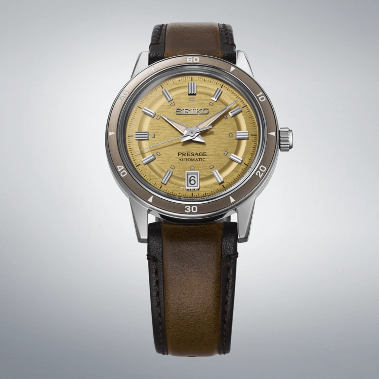 Seiko,Presage 39.50x46.20mm,39.50x46.20mm,Stainless Steel,Yellow,Automatic,Day,41hours,SRPL75J1