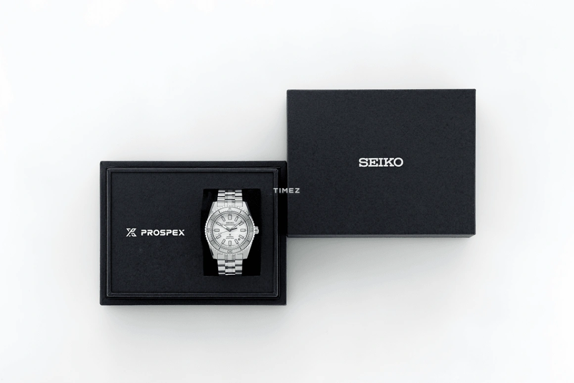 Seiko,Prospex 39.50mm,39.50mm,Stainless Steel,White,Automatic,Day,Anti-magnetic,SBEN005