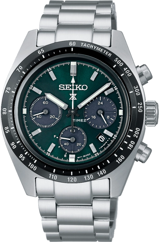 Seiko,Prospex 39mm,39mm,Stainless Steel,Blue,Quartz,Chronograph,Day,Power Reserve Indicator,SSC933