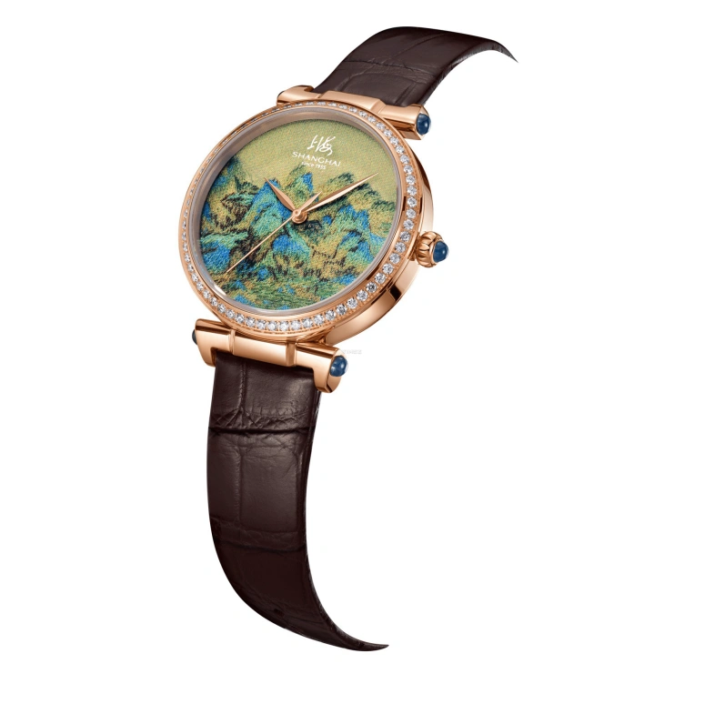Shanghai,Artistic 36mm,36mm,Stainless Steel,Green,Cyan,Automatic,Sapphire,Round,22AT,22AT-Q-SW30-RSDM