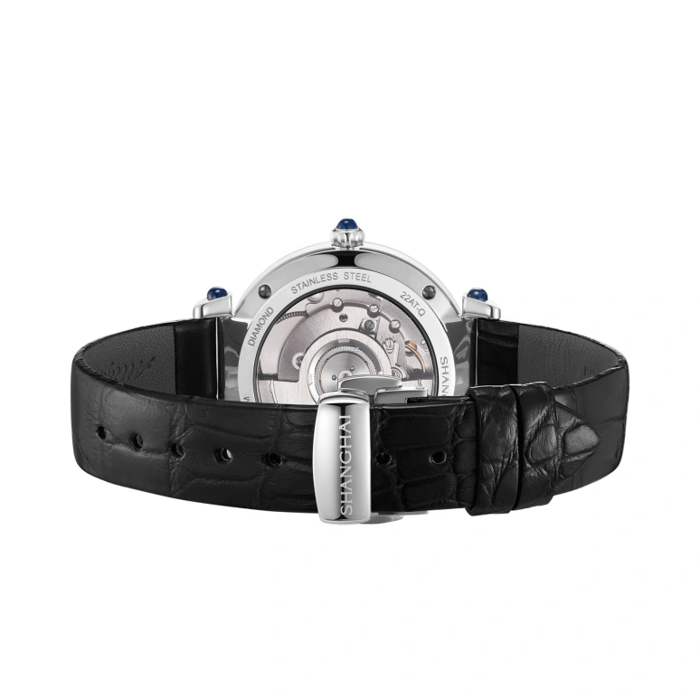 Shanghai,Artistic 36mm,36mm,Stainless Steel,Green,Cyan,Automatic,Sapphire,Round,22AT,22AT-Q-SW30-EMDM