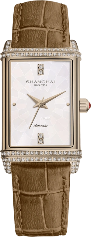 Shanghai,Moderne 25x41.20mm,25x41.20mm,Stainless Steel,Silver White,White,Automatic,36hours,In-house Caliber,22MT,22MT-A-SL70-RWNT-DD
