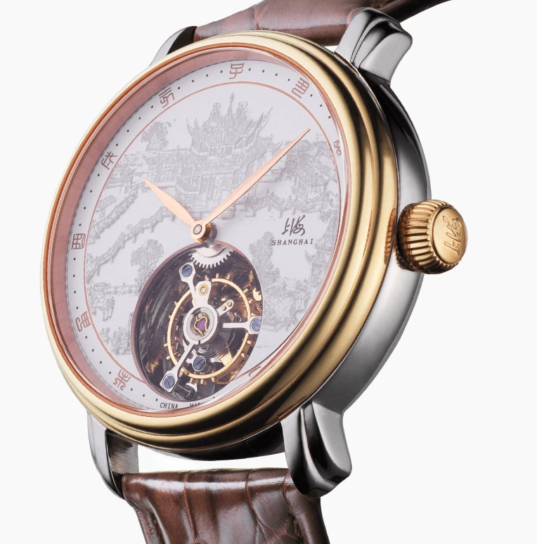 Shanghai,Artistic 41mm,41mm,Stainless Steel,Stainless Steel,White,Automatic,Tourbillon,Sapphire,F8Z,F8Z-030