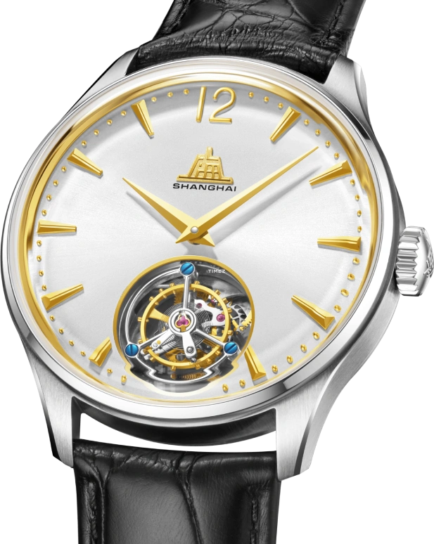Shanghai,Originate 41mm,41mm,Stainless Steel,Silver,Handwound,Tourbillon,40hours,S5010,S5010.5901.012.08