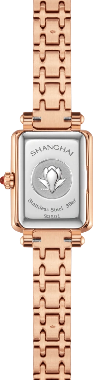 Shanghai,Moderne 21.50x27.50mm,21.50x27.50mm,Stainless Steel,Silver White,Quartz,Sapphire,Glass,Rectangular,S2601,S2601.0011.105.09