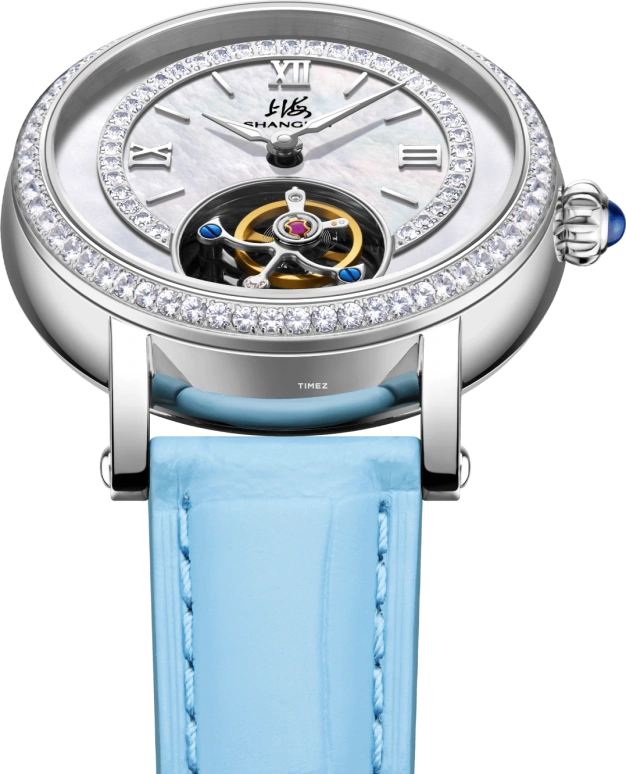 Shanghai,Artistic 34mm,34mm,Stainless Steel,White,Handwound,Tourbillon,42hours,S1300,S1300.6211.082.19