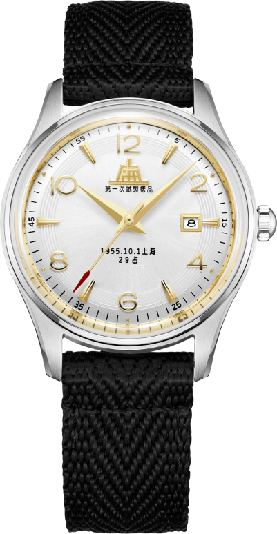 Shanghai,Other 31mm,31mm,Stainless Steel,White,Automatic,Day,38hours,S5002,S5002.1801.014.09