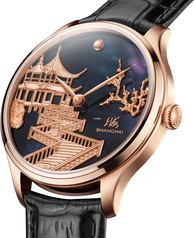 Shanghai,Artistic 36mm,36mm,Stainless Steel,Black,Automatic,42hours,Sapphire,Glass,S1000,S1000.1412.031.00