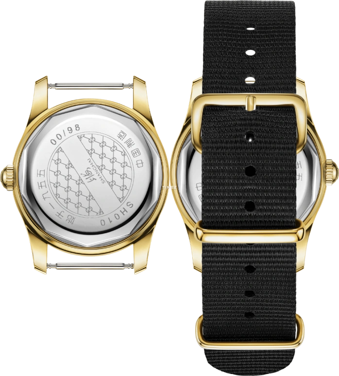 Shanghai,Memoir 34mm,34mm,Stainless Steel,Red,Handwound,36hours,In-house Caliber,SH010,SH010.1654.028.08