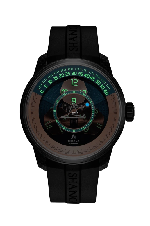 Shanghai,THE BUND 43.60mm,43.60mm,Carbon,Transparent,Blue,Automatic,40hours,In-house Caliber,22FB,22FB-F-F01-BLBK