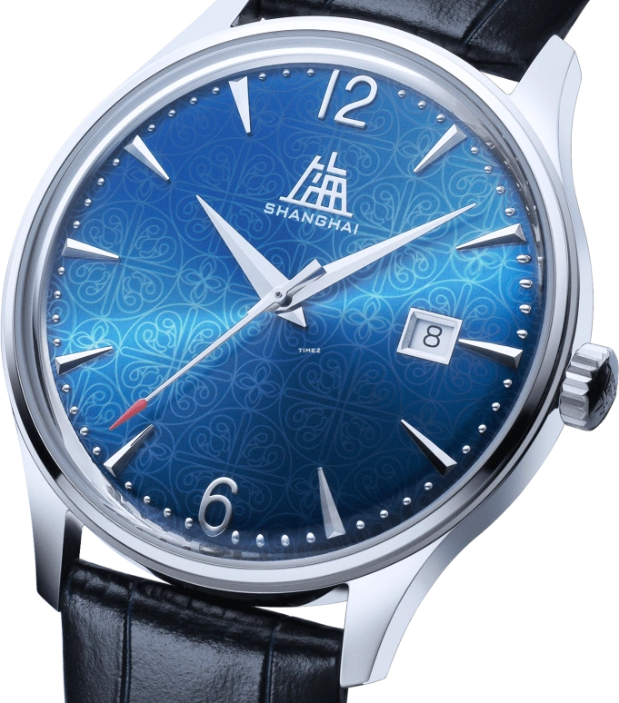 Shanghai,Originate 39mm,39mm,Stainless Steel,Blue,Automatic,Day,Sapphire,22OR,22OR-F-FWS21-BLBL