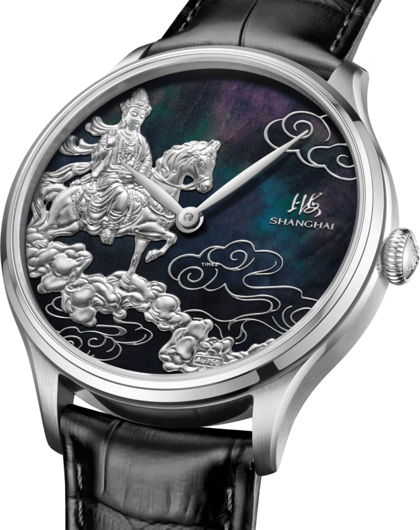 Shanghai,Artistic 40mm,40mm,Stainless Steel,Black,Silver,Automatic,42hours,In-house Caliber,S1008,S1008.1412.011.08