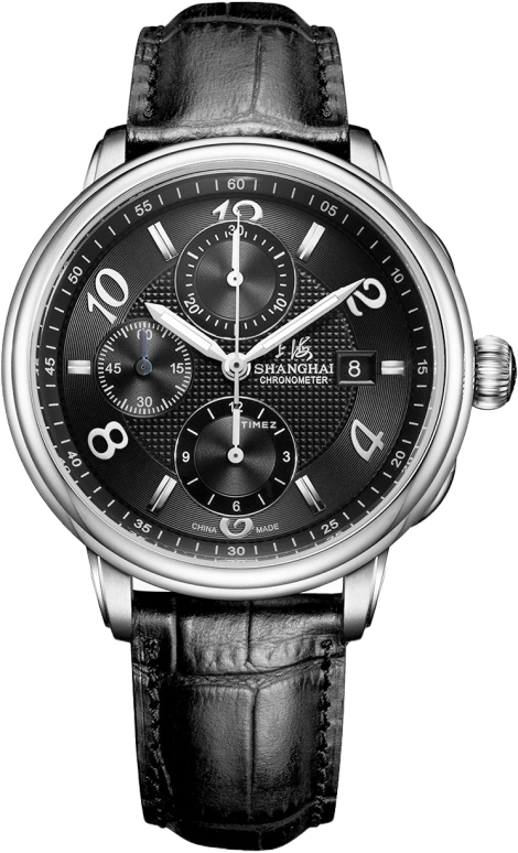 Shanghai,Metropolitan 42.50mm,42.50mm,Stainless Steel,Black,Automatic,Chronograph,Day,21MT,21MT-903-F21A-BKSTBK