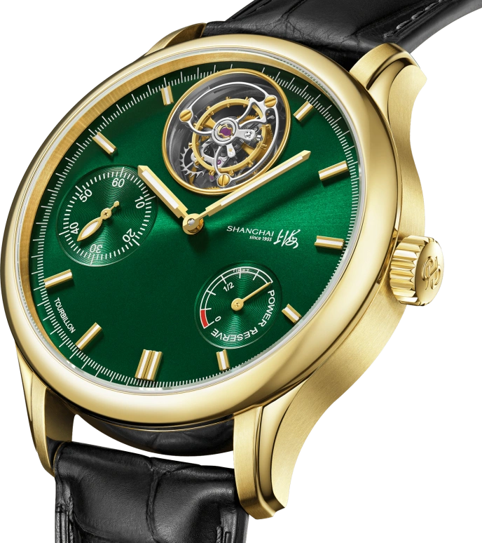 Shanghai,Artistic 44mm,44mm,Stainless Steel,Green,Automatic,Power Reserve Indicator,Tourbillon,S2400,S2400.6906.022.00