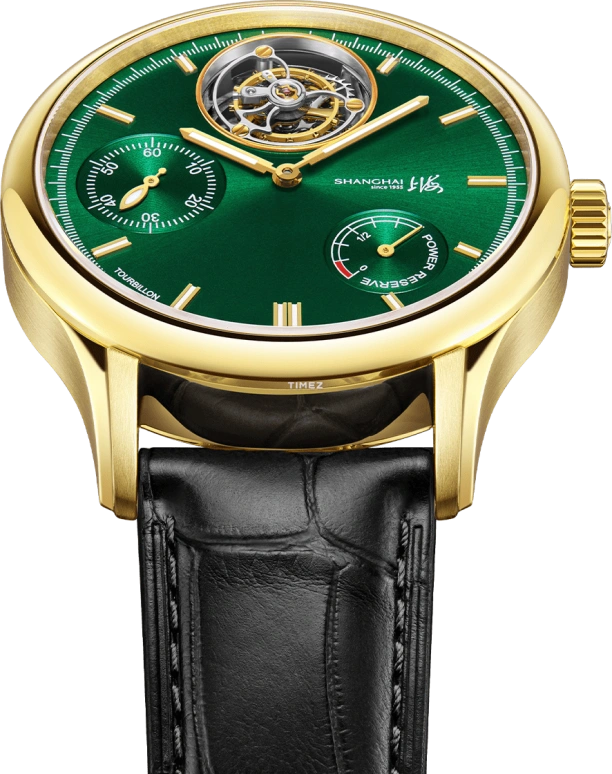 Shanghai,Artistic 44mm,44mm,Stainless Steel,Green,Automatic,Power Reserve Indicator,Tourbillon,S2400,S2400.6906.022.00