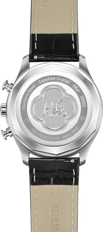 Shanghai,Originate 39mm,39mm,Stainless Steel,Grey,Handwound,Chronograph,45hours,S5003,S5003.3801.011.08