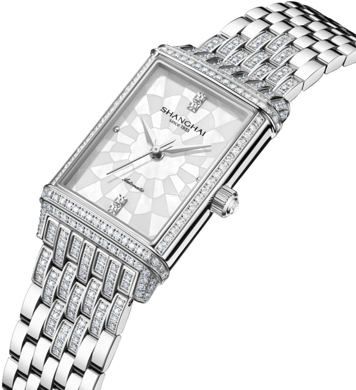 Shanghai,Moderne 25x41.20mm,25x41.20mm,Stainless Steel,White,Automatic,36hours,In-house Caliber,S2301,S2301.1611.064.01