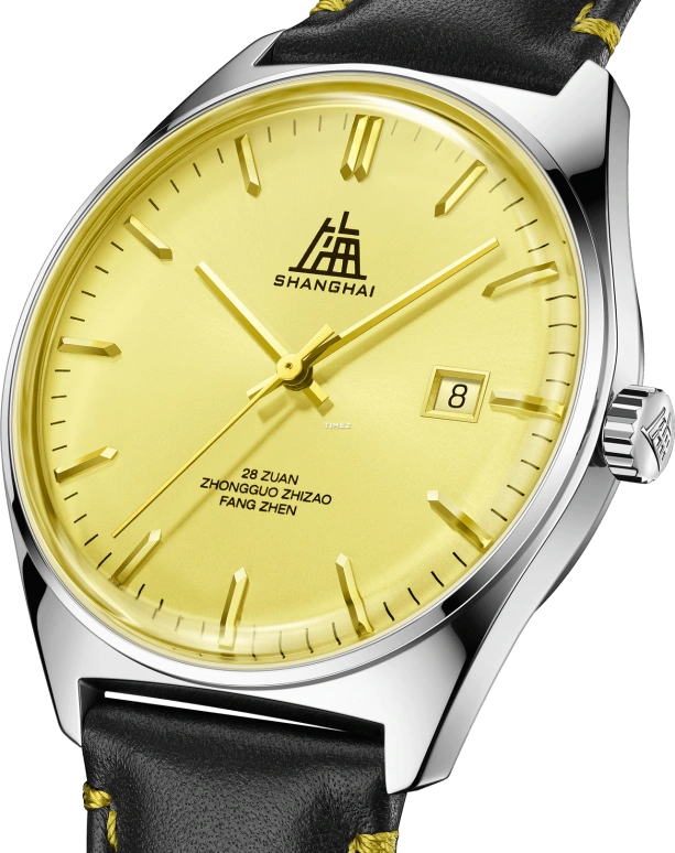 Shanghai,Originate 39mm,39mm,Stainless Steel,Yellow,Automatic,Day,42hours,23OR,23OR-70-ST21-YWBK