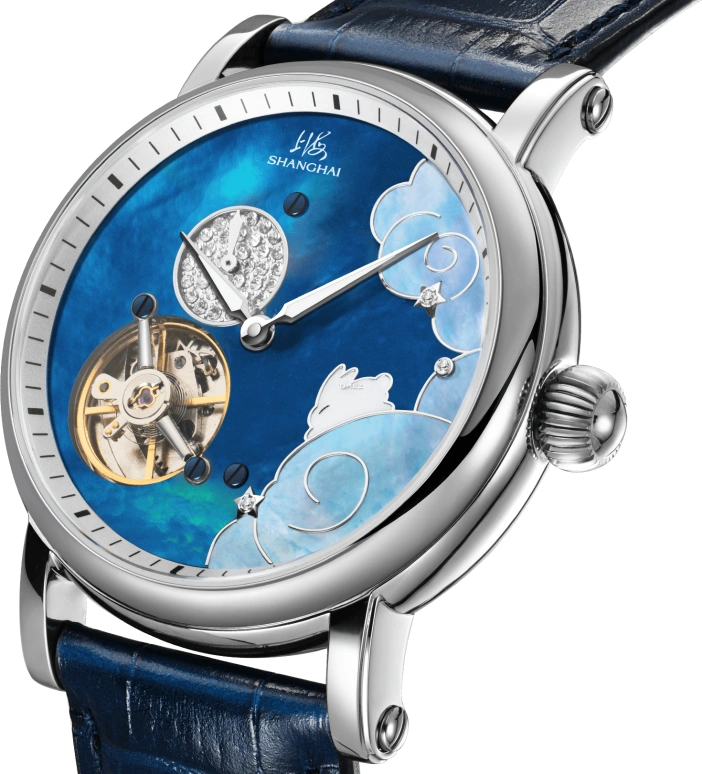 Shanghai,Metropolitan 41.50mm,41.50mm,Stainless Steel,Blue,Handwound,Sapphire,Crystal Glass,Round,23MT,23MT-T-K01-BLST
