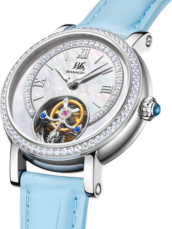 Shanghai,Artistic 34mm,34mm,Stainless Steel,White,Handwound,Tourbillon,42hours,S1300,S1300.6211.082.19