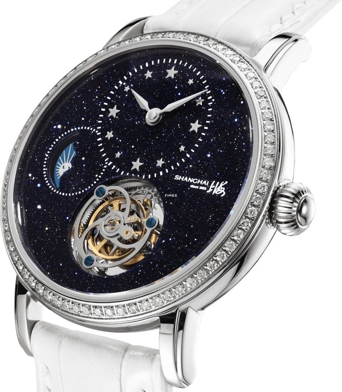 Shanghai,Metropolitan 36mm,36mm,Stainless Steel,Blue,Handwound,Moonphase,Tourbillon,22MT,22MT-S-F12-AVSTWH