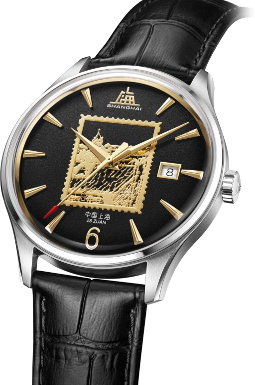 Shanghai,Originate 39mm,39mm,Stainless Steel,Black,Automatic,Day,42hours,S5006,S5006.1852.011.08