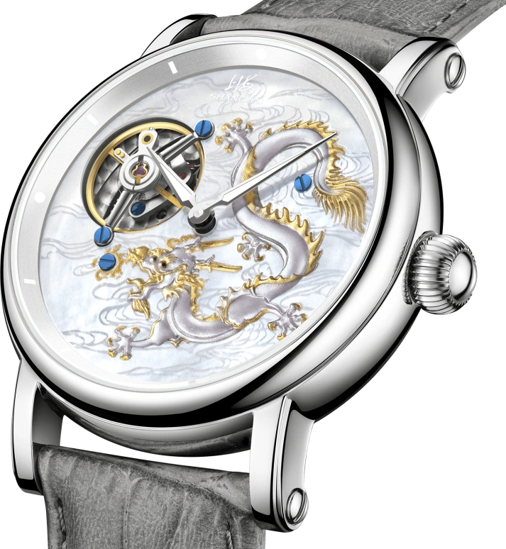 Shanghai,THE BUND 41.50mm,41.50mm,Stainless Steel,Silver White,Handwound,Tourbillon,62hours,S2001,S2001.5011.011.00