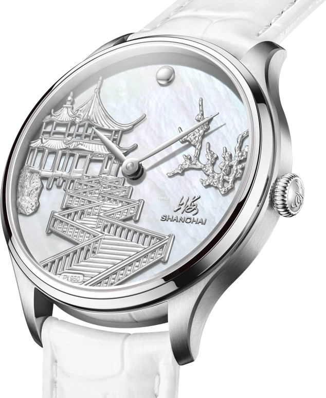 Shanghai,Artistic 36mm,36mm,Stainless Steel,Silver White,Automatic,42hours,Sapphire,Glass,S1000,S1000.1411.011.00