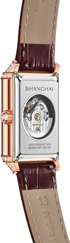 Shanghai,Moderne 25x41.20mm,25x41.20mm,Stainless Steel,Silver,Automatic,36hours,In-house Caliber,S2301,S2301.1611.101.01
