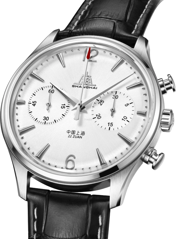 Shanghai,Originate 39mm,39mm,Stainless Steel,Grey,Handwound,Chronograph,45hours,S5003,S5003.3801.011.08