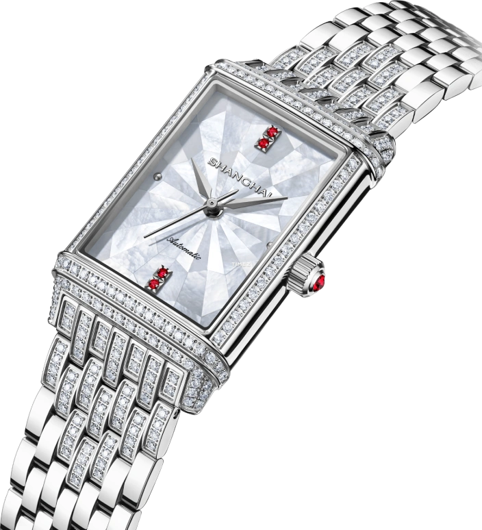 Shanghai,Moderne 25x41.20mm,25x41.20mm,Stainless Steel,Silver,Automatic,36hours,In-house Caliber,S2301,S2301.1611.064.02