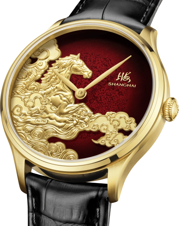 Shanghai,Artistic 40mm,40mm,Stainless Steel,Red,Gradient,Automatic,42hours,In-house Caliber,S1007,S1007.1464.021.08