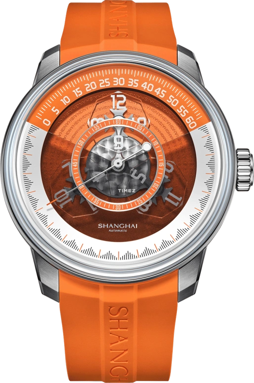 Shanghai,THE BUND 43.60mm,43.60mm,Stainless Steel,Orange,Automatic,40hours,In-house Caliber,23FB,23FB-F-F01-ORST