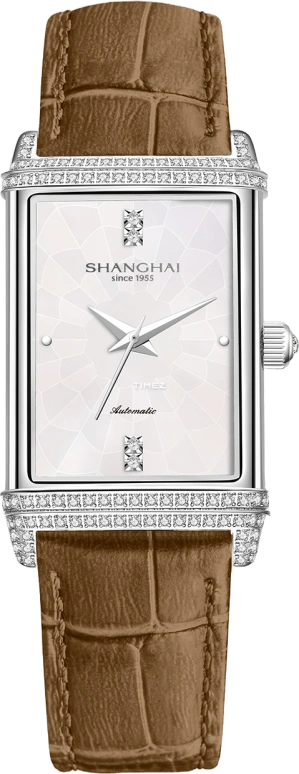 Shanghai,Moderne 25x41.20mm,25x41.20mm,Stainless Steel,Silver White,White,Automatic,36hours,In-house Caliber,22MT,22MT-A-SL70-WWNT-DD
