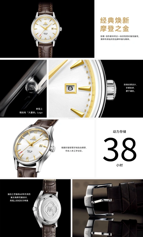 Shanghai,Originate 31mm,31mm,Stainless Steel,White,Automatic,Day,38hours,S5000,S5000.1800.011.09