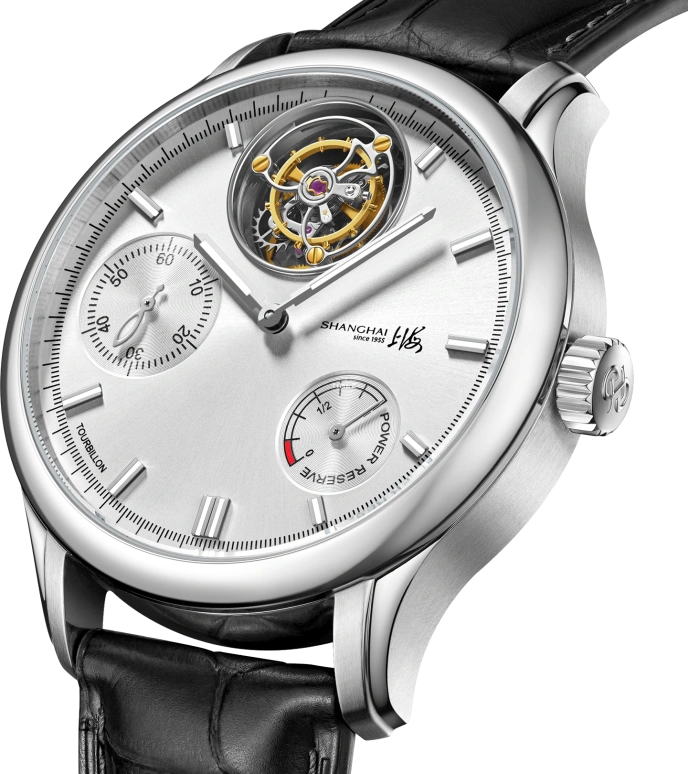 Shanghai,Artistic 44mm,44mm,Stainless Steel,White,Automatic,Power Reserve Indicator,Tourbillon,S2400,S2400.6901.012.00