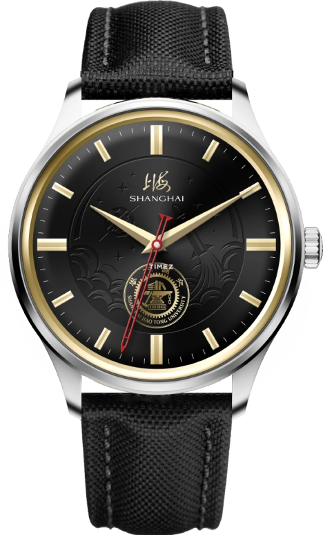 Shanghai,Originate 39mm,39mm,Stainless Steel,Black,Automatic,42hours,Sapphire,Glass,SD015,SD015.1652.018.08