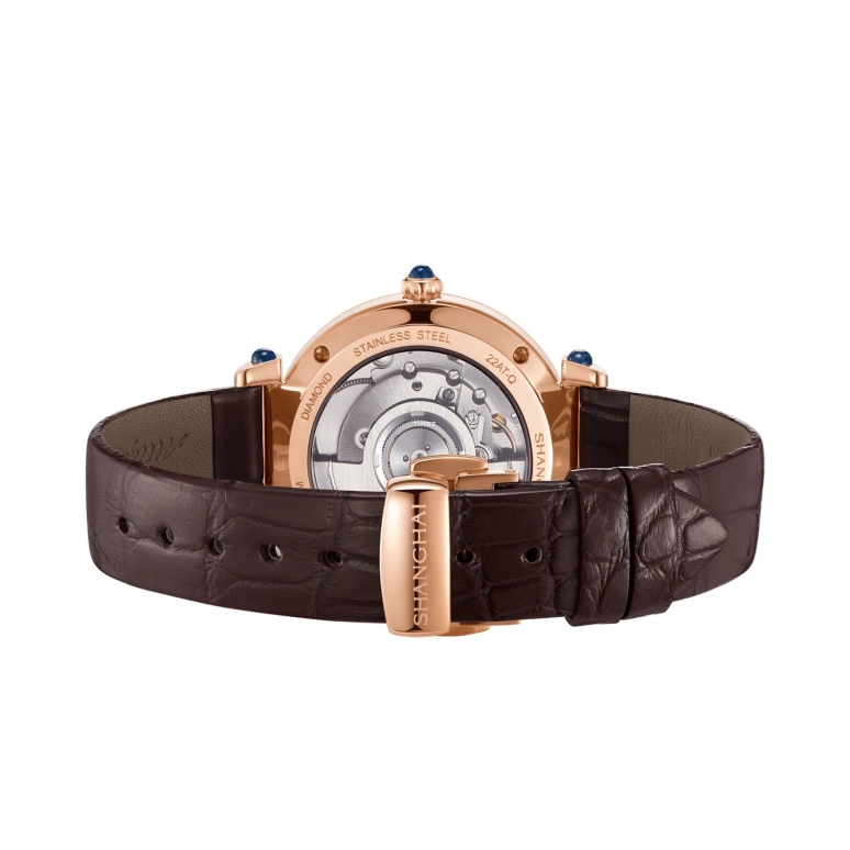 Shanghai,Artistic 36mm,36mm,Stainless Steel,Green,Cyan,Automatic,Sapphire,Round,22AT,22AT-Q-SW30-RSDM