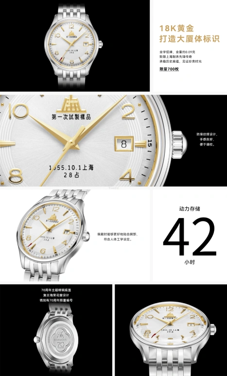 Shanghai,Other 39mm,39mm,Stainless Steel,White,Automatic,Day,42hours,S5002,S5002.1801.014.08