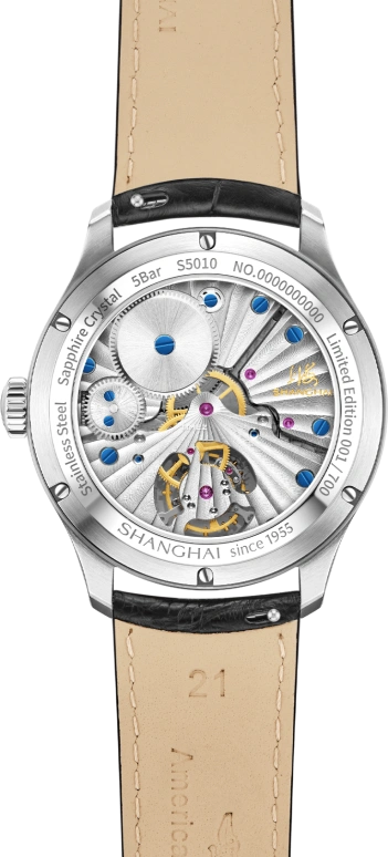 Shanghai,Originate 41mm,41mm,Stainless Steel,Silver,Handwound,Tourbillon,40hours,S5010,S5010.5901.012.08