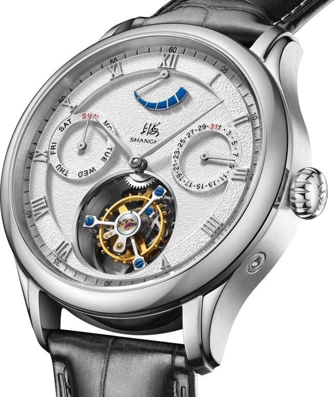 Shanghai,Artistic 43mm,43mm,Stainless Steel,White,Automatic,Date,Day,Power Reserve Indicator,Tourbillon,44hours,In-house Caliber,S2400,S2400.7251.012.08