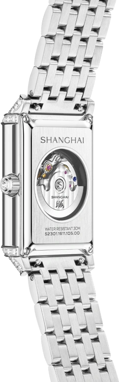 Shanghai,Moderne 25x41.20mm,25x41.20mm,Stainless Steel,White,Automatic,36hours,In-house Caliber,S2301,S2301.1611.064.00