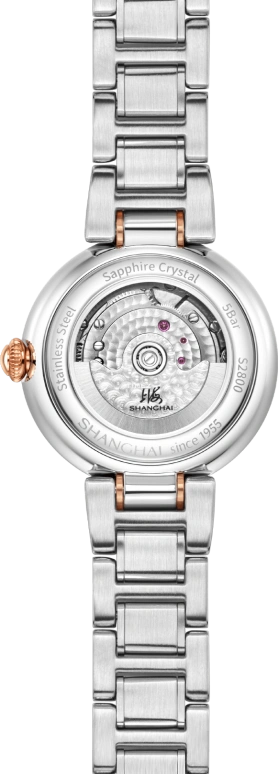 Shanghai,Moderne 29mm,29mm,Stainless Steel,Pink Red,Automatic,Day,38hours,S2800,S2800.1804.106.09