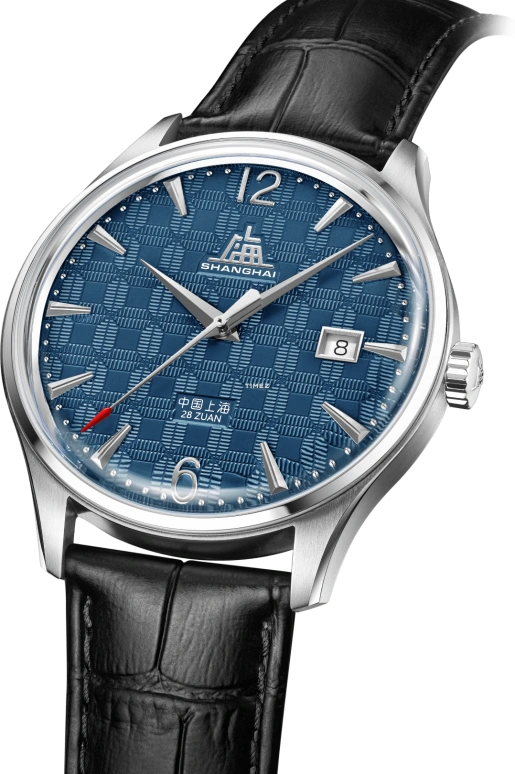 Shanghai,Originate 39mm,39mm,Stainless Steel,Blue,Automatic,Day,42hours,S5006,S5006.1857.011.08