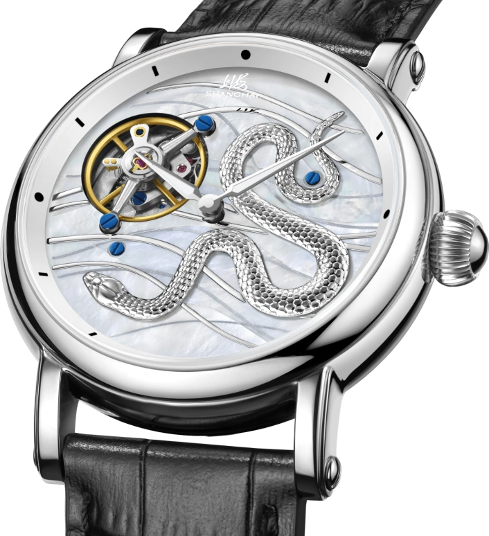 Shanghai,THE BUND 41.50mm,41.50mm,Stainless Steel,White,Handwound,Tourbillon,62hours,S2002,S2002.5011.011.08-D