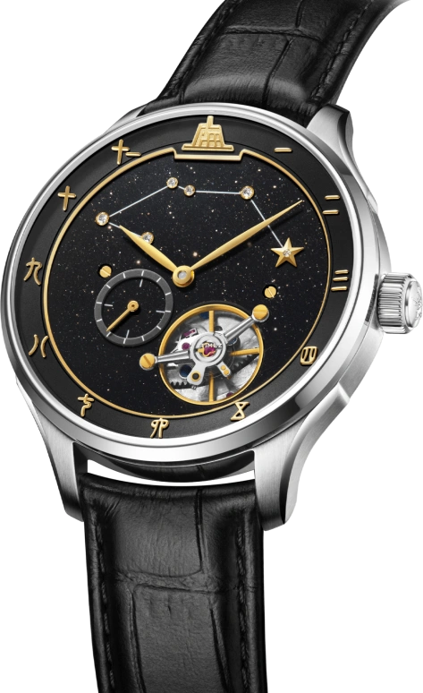 Shanghai,Originate 42mm,42mm,Stainless Steel,Black,Handwound,Carrousel,62hours,S5021,S5021.5022.011.08
