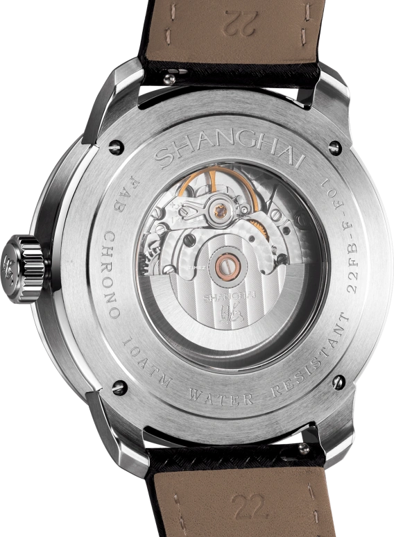 Shanghai,THE BUND 43.60mm,43.60mm,Stainless Steel,Black,Automatic,40hours,In-house Caliber,980,980-5-F001